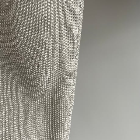 Silver gray sheer knit