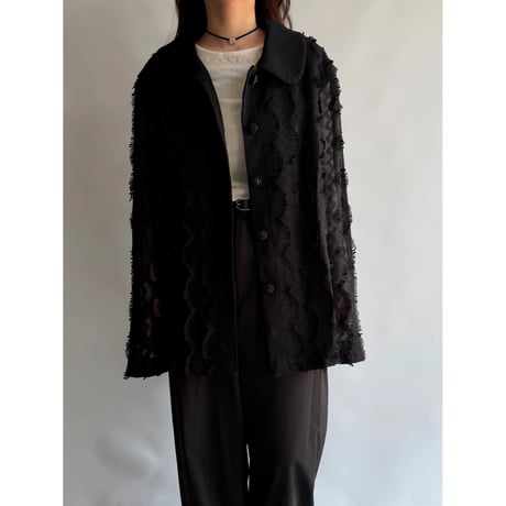 Fringe design lace jacket