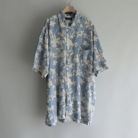 Sax pattern silk shirt (men's)