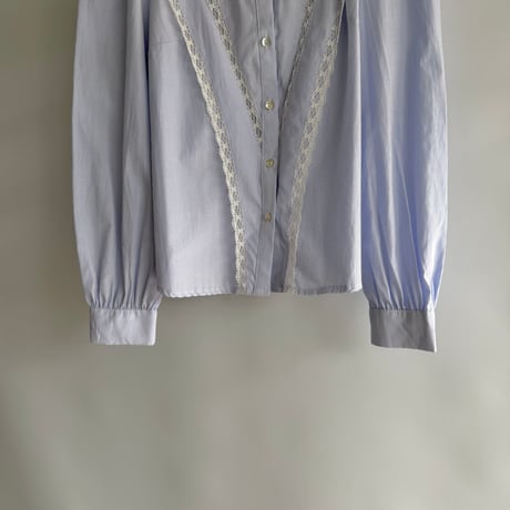 Striped lace blouse