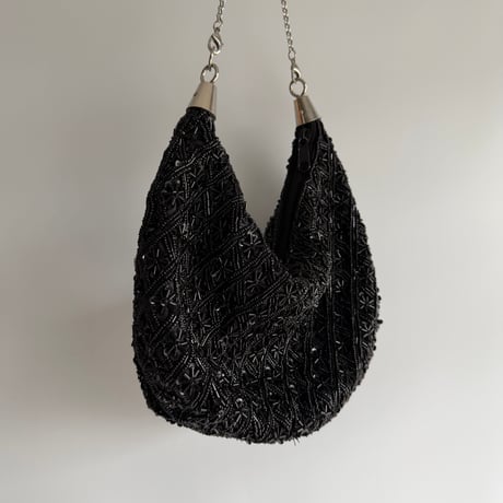 Black beaded bag