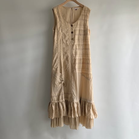 Design beige dress