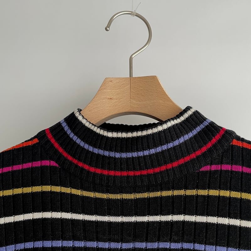 L'Appartement Border Knit 未使用 L'Appartement BORDER BF KNIT PULLOVER Deuxieme Classe AP