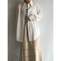 Light blue dot sheer shirt