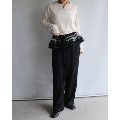 Peplum knit
