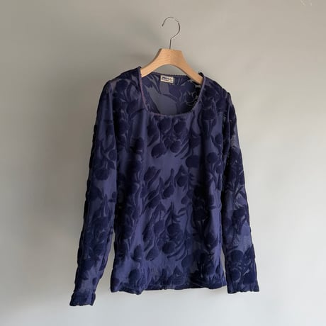 Flower see-through tops