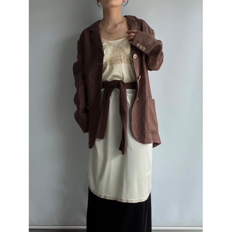 Brown linen jacket