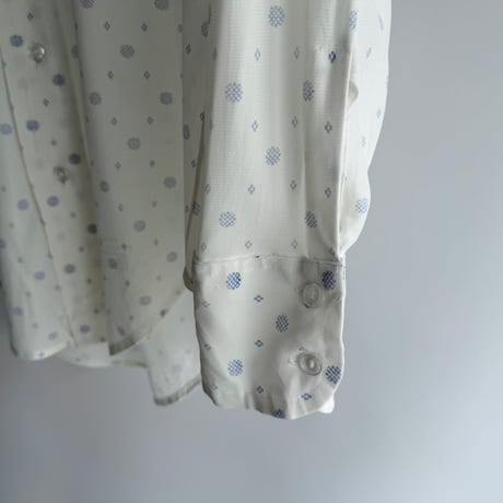 Light blue dot sheer shirt