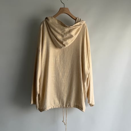 Gold lame zip hoodie