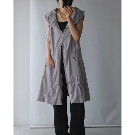 Gathered design one-piece