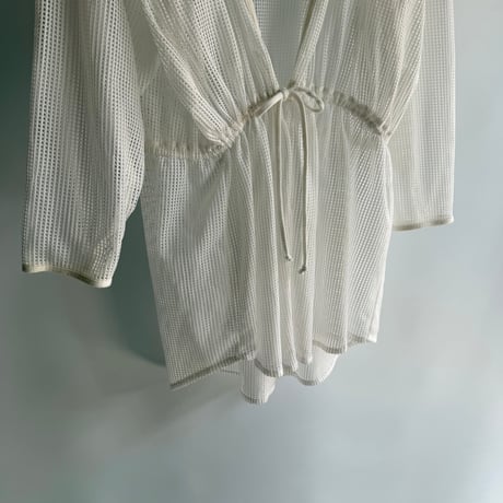 Loose mesh hoodie