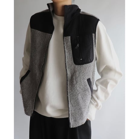 Gray fleece vest