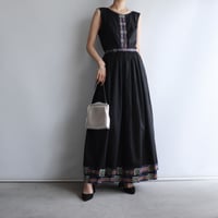 【Rental】Black tyrolean dress