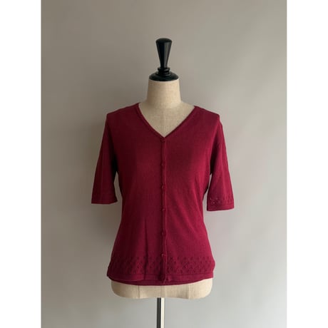 Bordeaux ensemble knit