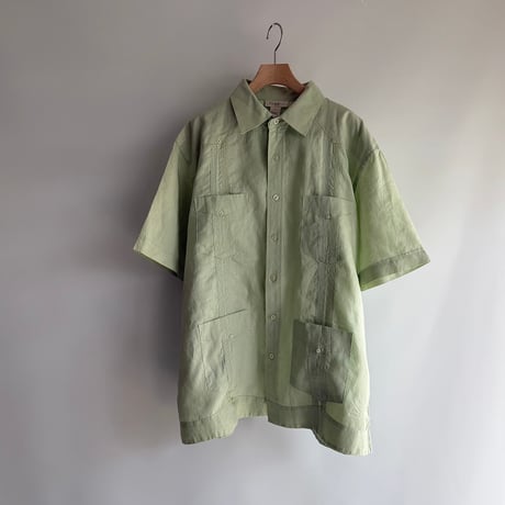 Mint green linen shirt