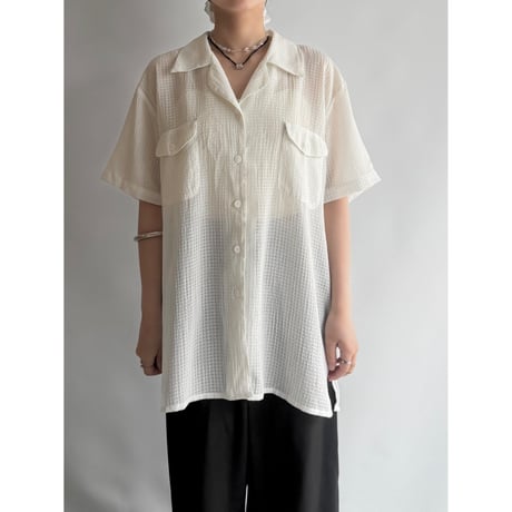 Sheer soccer white sheer shirt