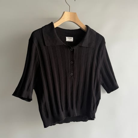 Short length knitted polo