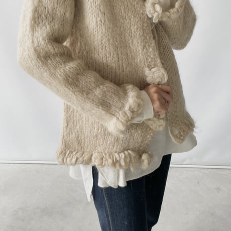 mohair flower knit