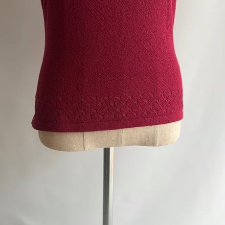 Bordeaux ensemble knit