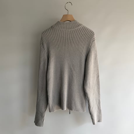 Double zip rib cardigan
