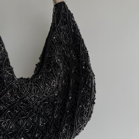 Black beaded bag