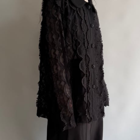 Fringe design lace jacket