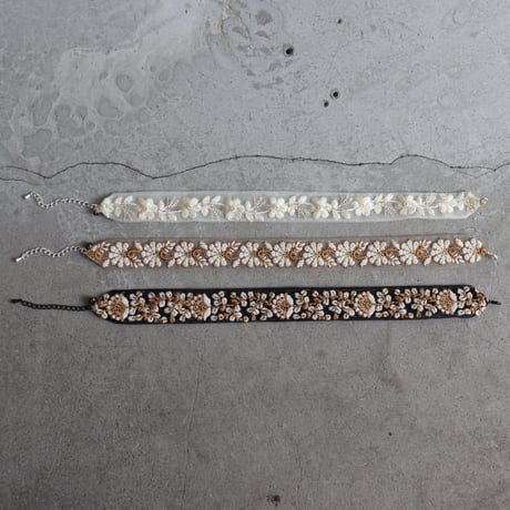 Embroidery braid choker