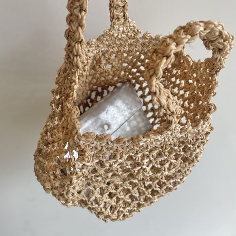 Raffia mini bag