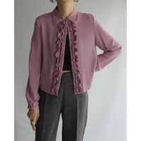 Pink purple frill shirt