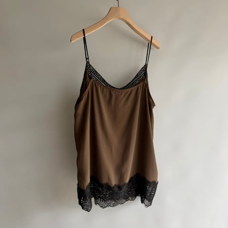 Brown lace camisole