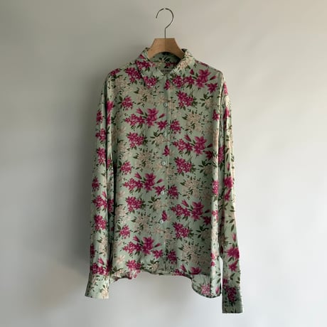 Botanical flower blouse