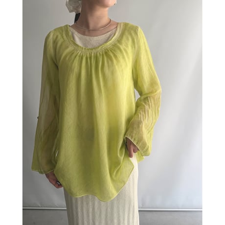 Airy Green Blouse