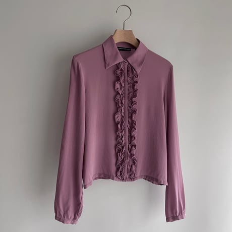 Pink purple frill shirt