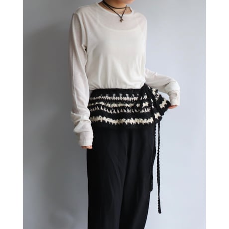Peplum knit