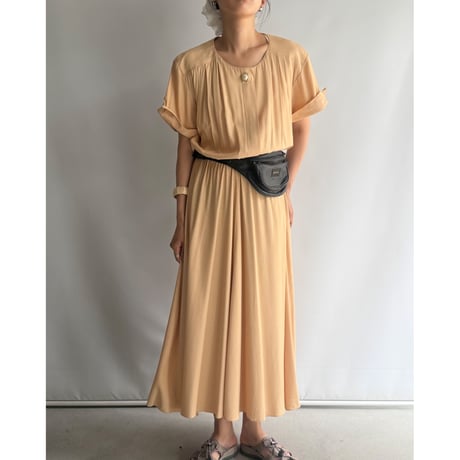 Pastel orange dress