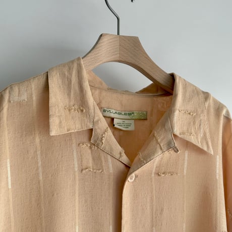 Pastel orange design shirt