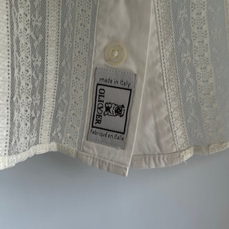 White lace shirt