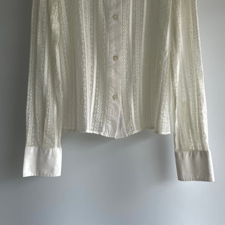 White lace shirt