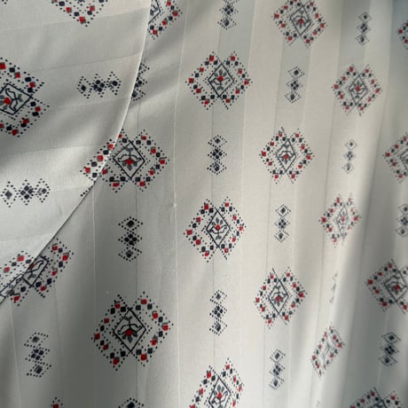 Pale blue satin pattern shirt