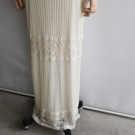 【RENTAL】Beads embroidery dress