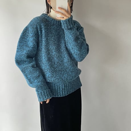 Blue×Black knit