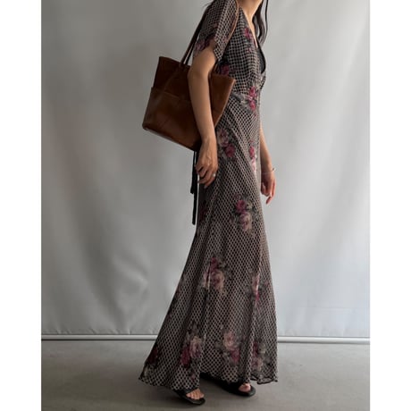 Sheer flower dress