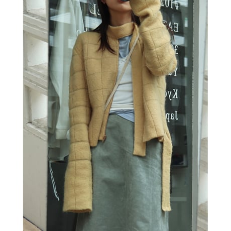 Zip knit with scarf