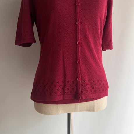 Bordeaux ensemble knit