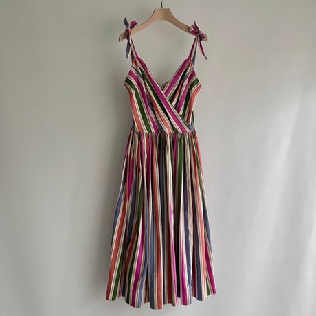pink stripe one-piece