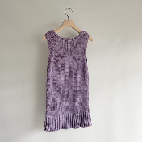 Purple sleeveless knit