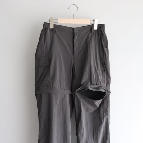 Charcoal grey zip off pants