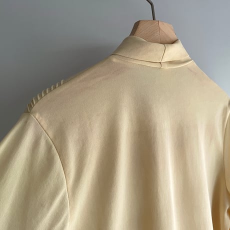 Ivory ribbon tie blouse