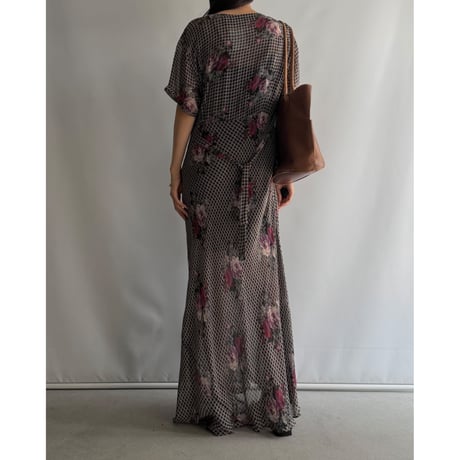 Sheer flower dress