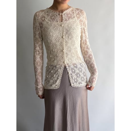 white lace cardigan